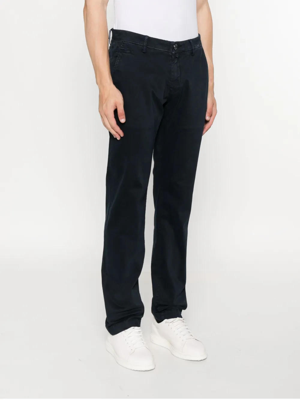 Jacob Cohën Chino met riemlussen Blauw