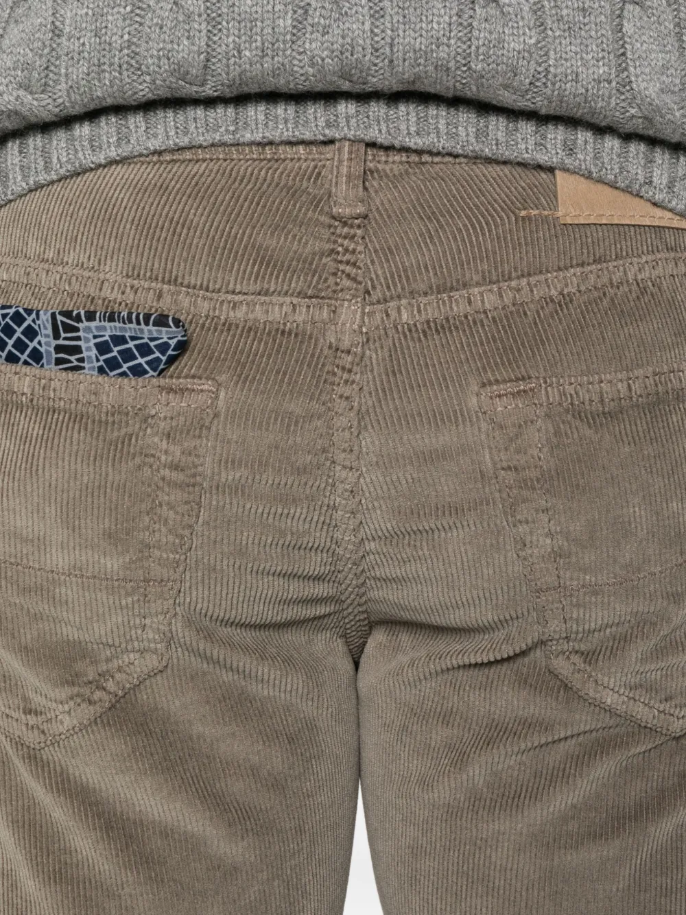 Jacob Cohën Ribfluwelen broek Grijs