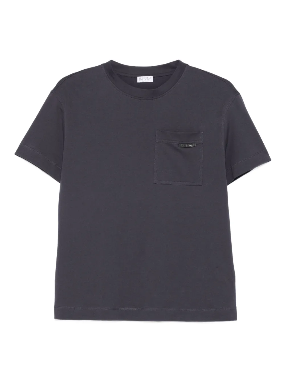 Brunello Cucinelli T-shirt met borstzak Blauw