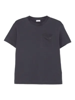 Brunello Cucinelli モニーレトリム Tシャツ | ブルー | FARFETCH JP