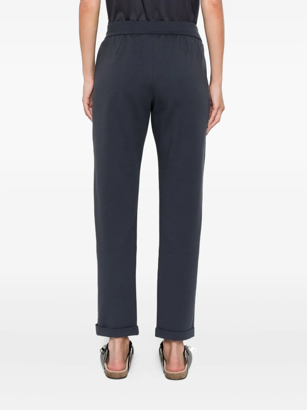 Brunello Cucinelli Broek met trekkoordtaille Blauw