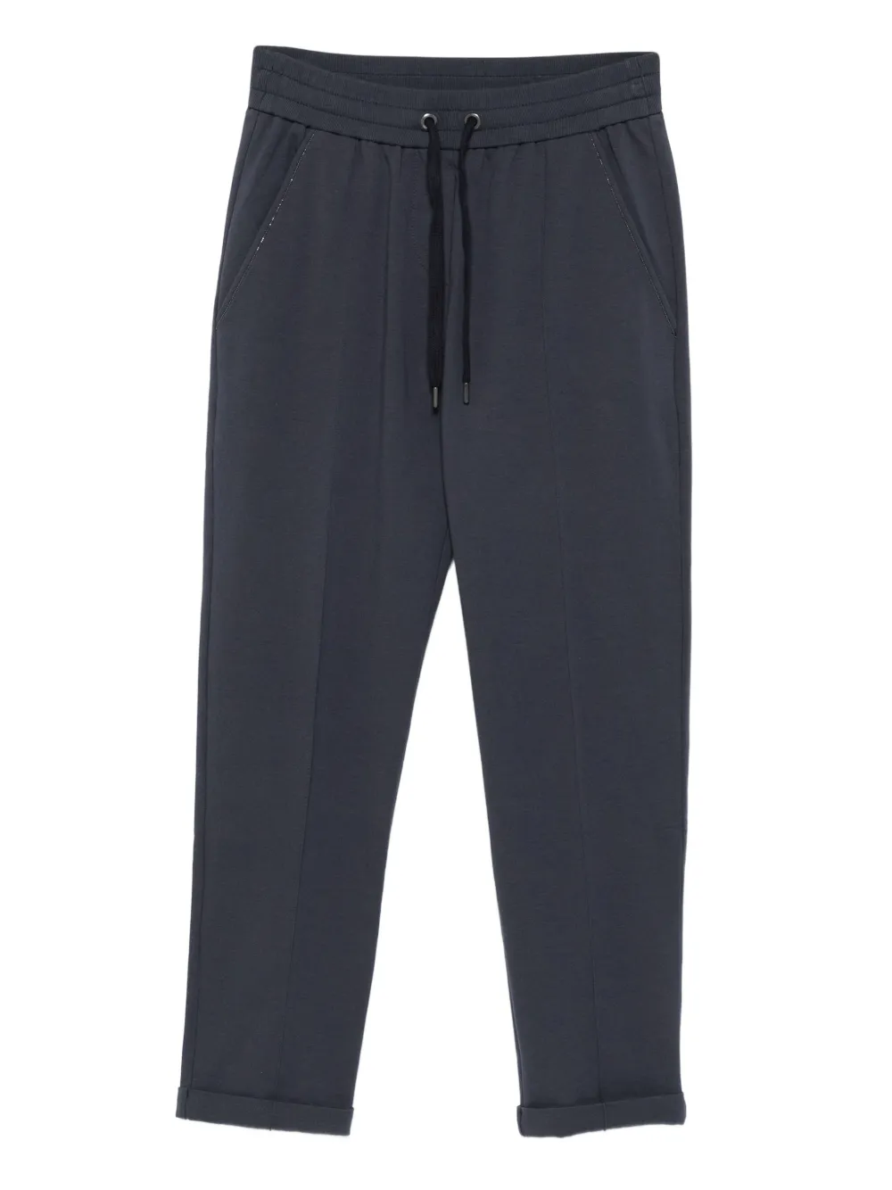 Brunello Cucinelli Broek met trekkoordtaille Blauw