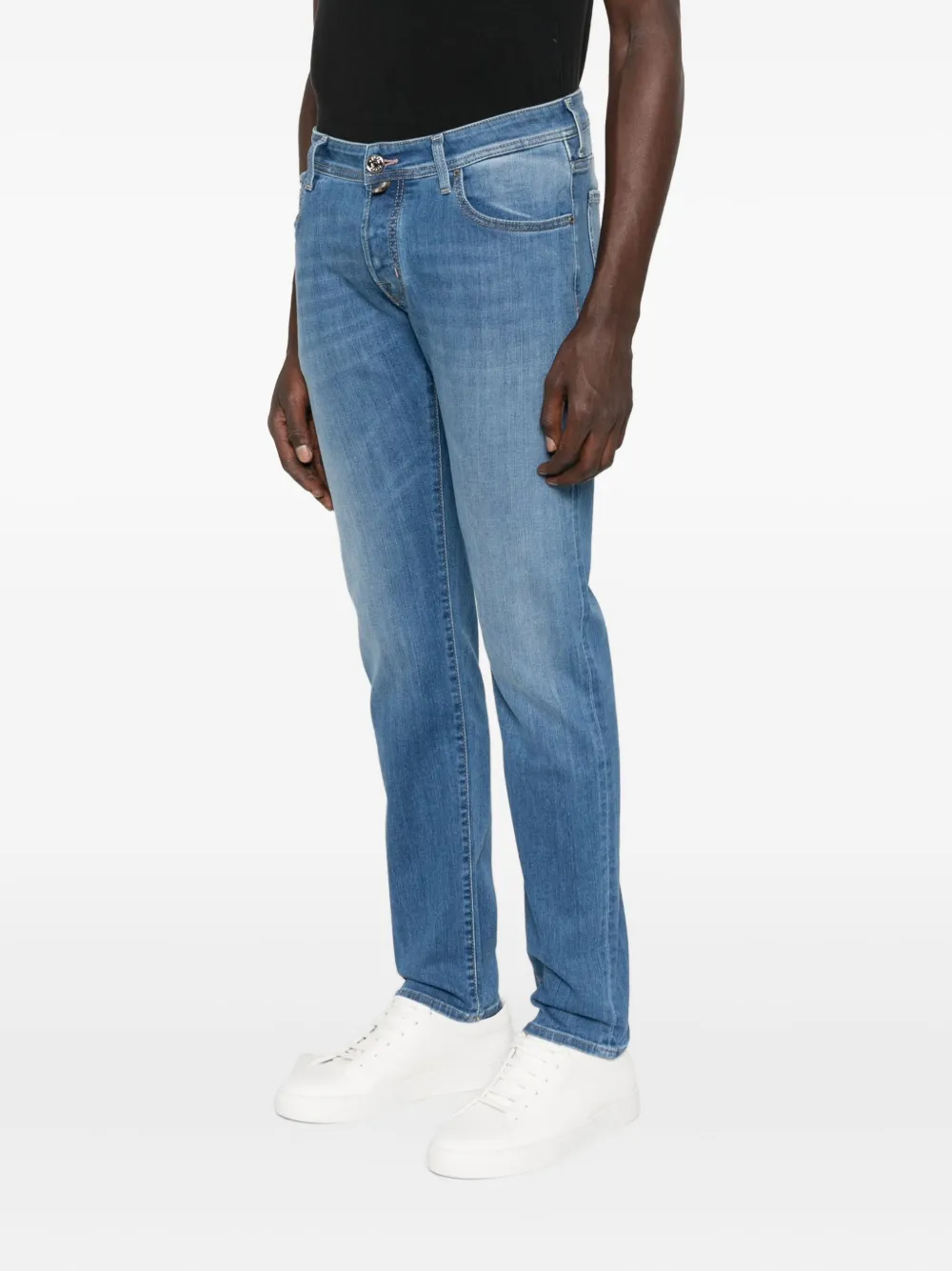 Jacob Cohën Jeans met vijf zakken Blauw