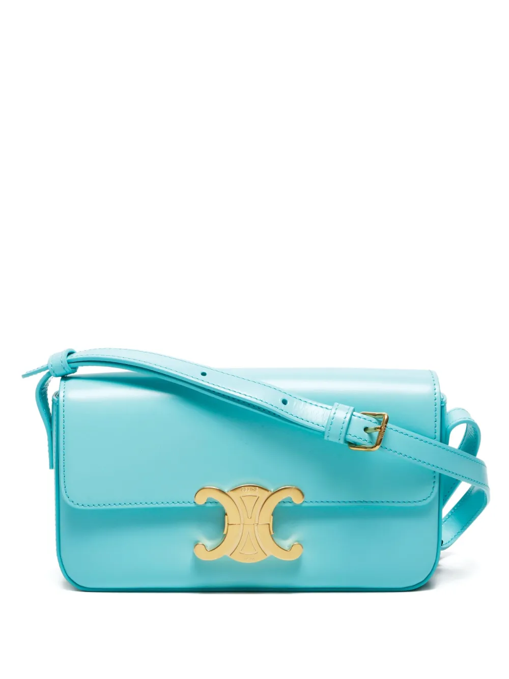 Céline Pre-Owned 2020-2024 トリオンフ クロード ショルダーバッグ - グリーン Céline Pre-Owned 2020-2024 トリオンフ クロード ショルダーバッグ - グリーン