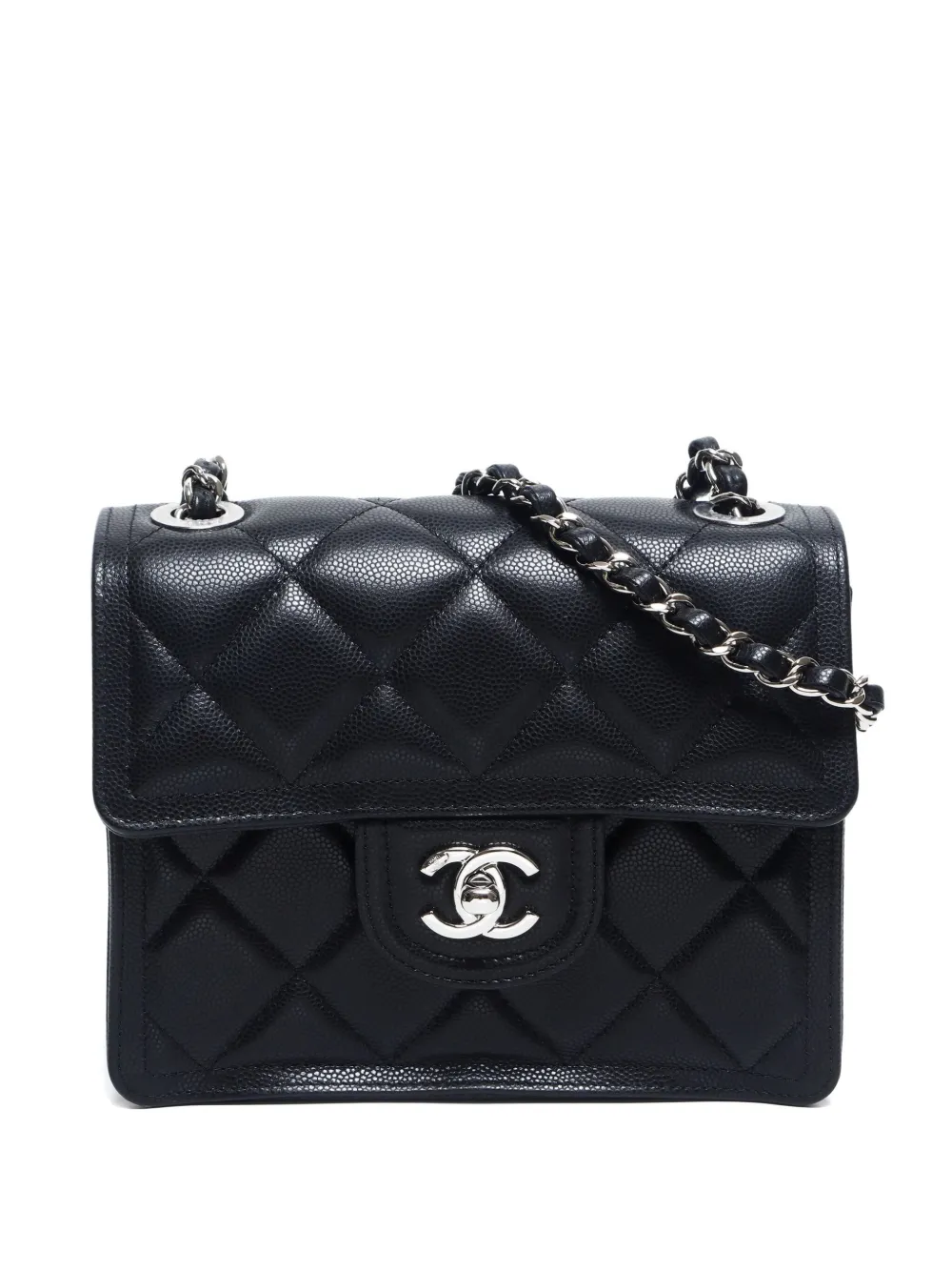 CHANEL Pre-Owned 2020-2024 フラップ ショルダーバッグ S - ブラック CHANEL Pre-Owned 2020-2024 フラップ ショルダーバッグ S - ブラック