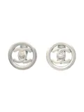 CHANEL Pre-Owned 1997 CC clip-on earrings - Silver