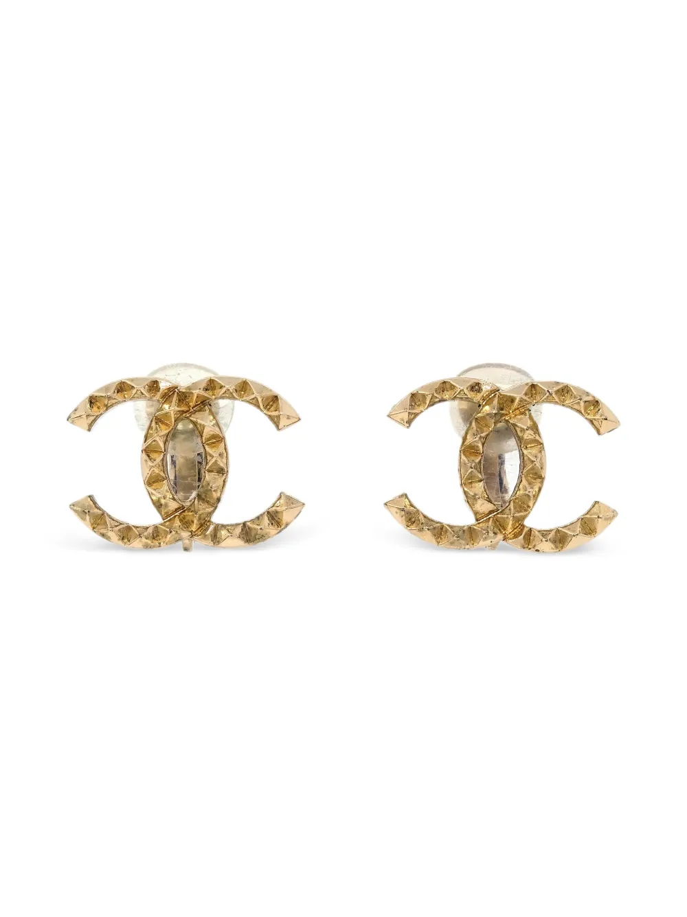 CHANEL Pre-Owned 2017 CC clip-on earrings | Gold | Image 1