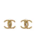 CHANEL Pre-Owned 2017 CC clip-on earrings - Gold