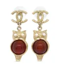 CHANEL Pre-Owned 2018 CC dangle earrings - Gold