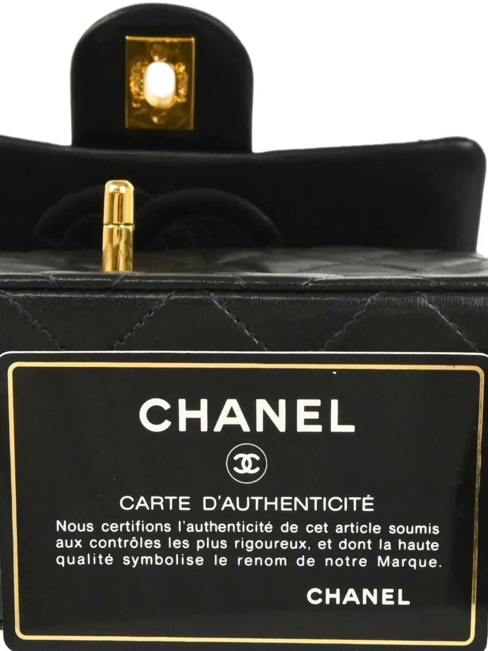 Pre-owned Chanel 1992 Mini Classic Square Shoulder Bag