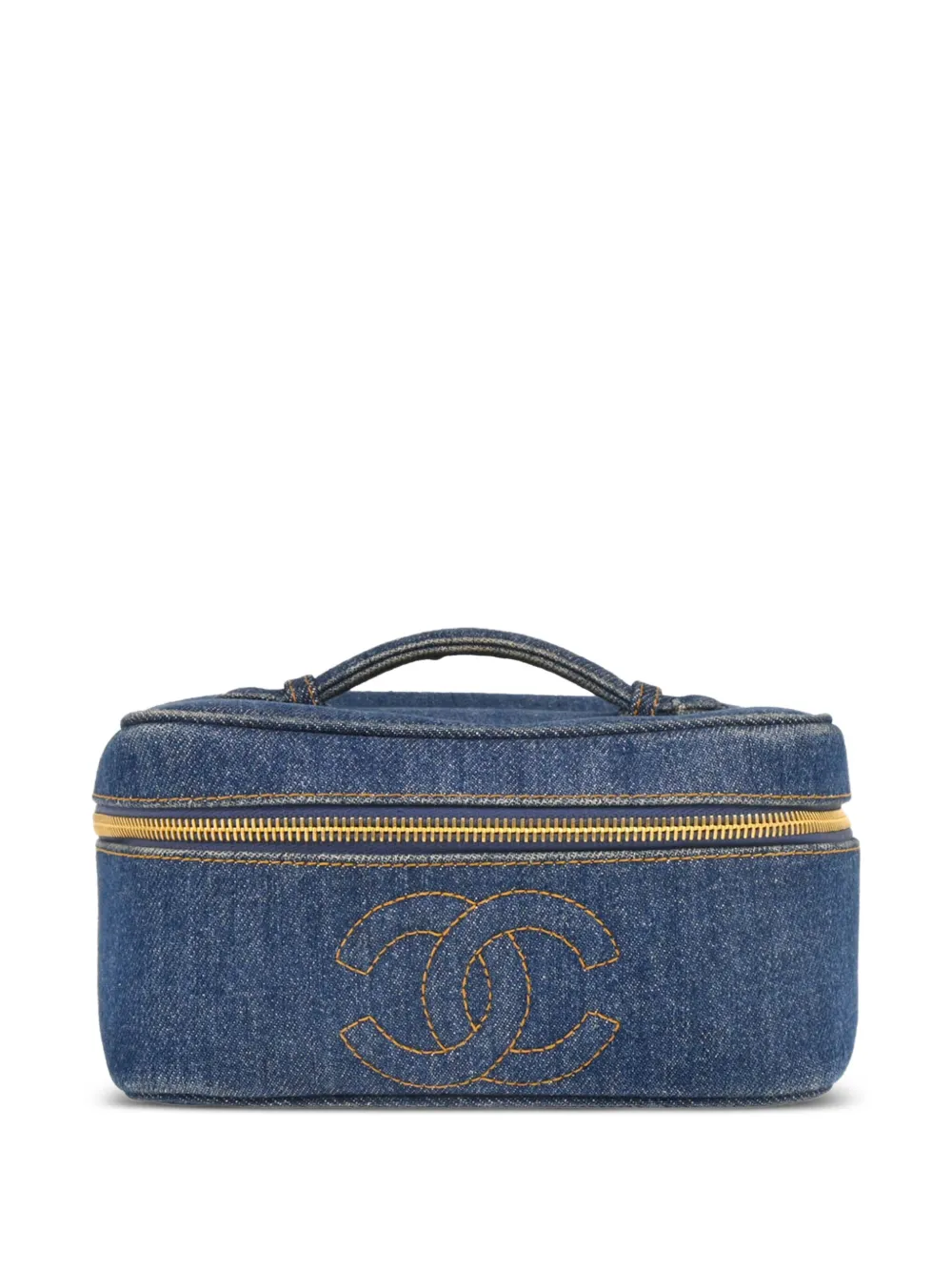 CHANEL Pre-Owned 1997 バニティバッグ - ブルー CHANEL Pre-Owned 1997 バニティバッグ - ブルー