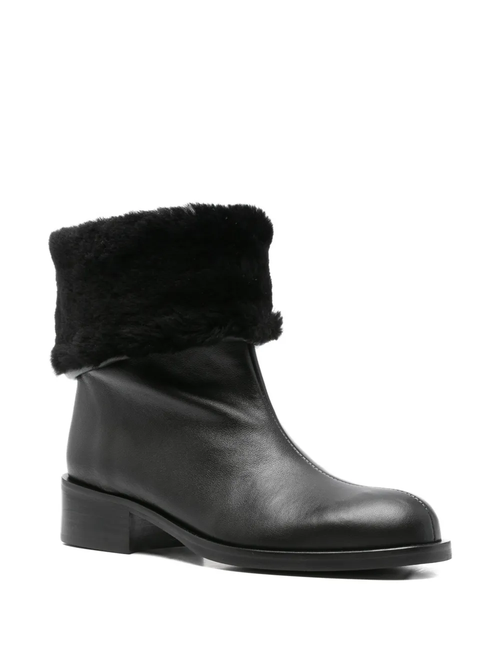 About Arianne 40mm fur-trimmed leather boots | Ankle Boots | Image 2