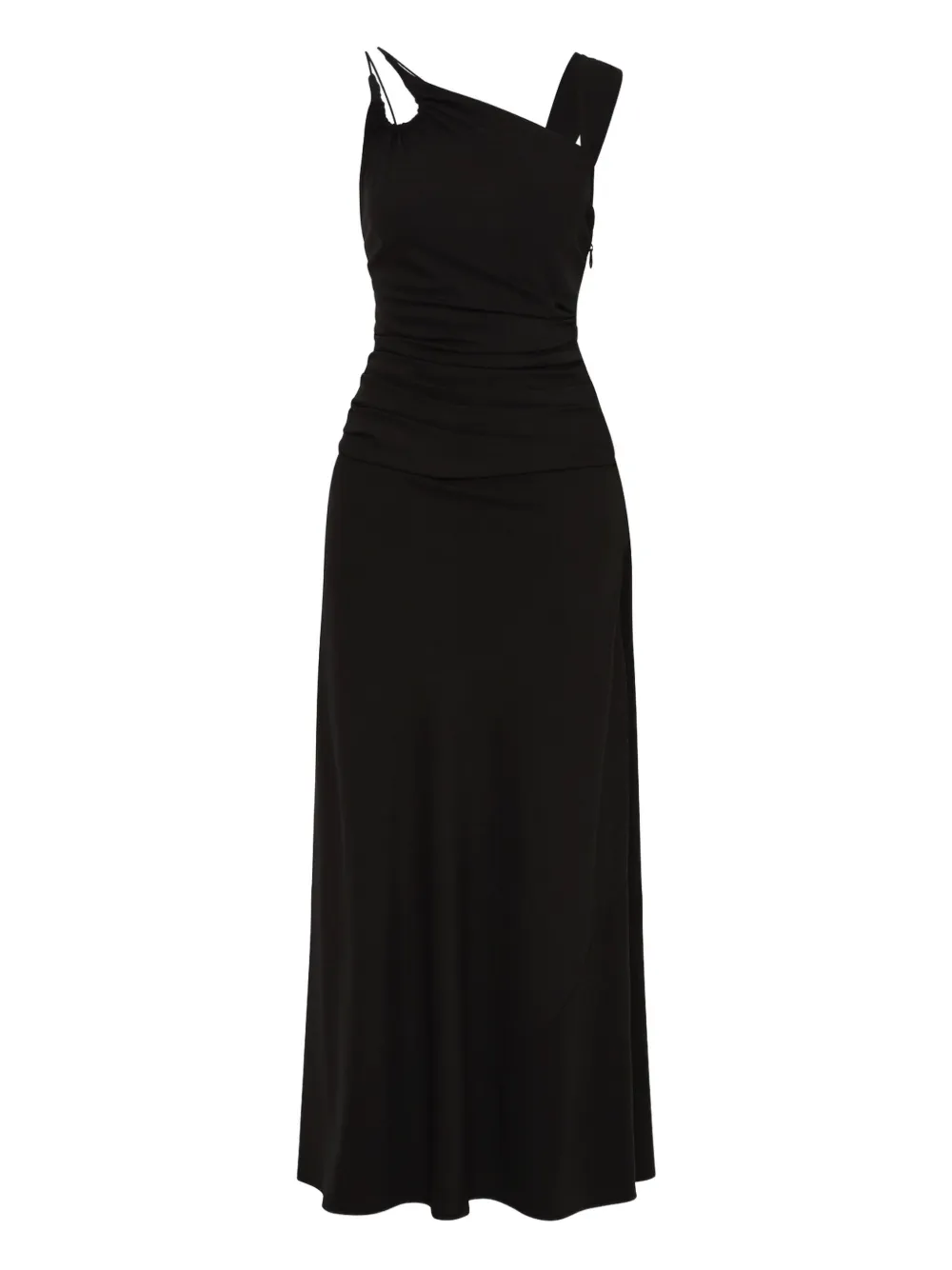 Rachel Gilbert Fitz gesmockte maxi-jurk met uitgesneden details Zwart