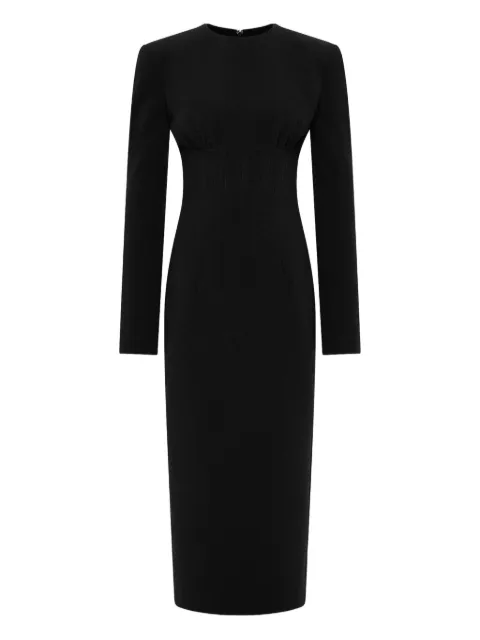 Rachel Gilbert Dover padded-shoulder maxi gown