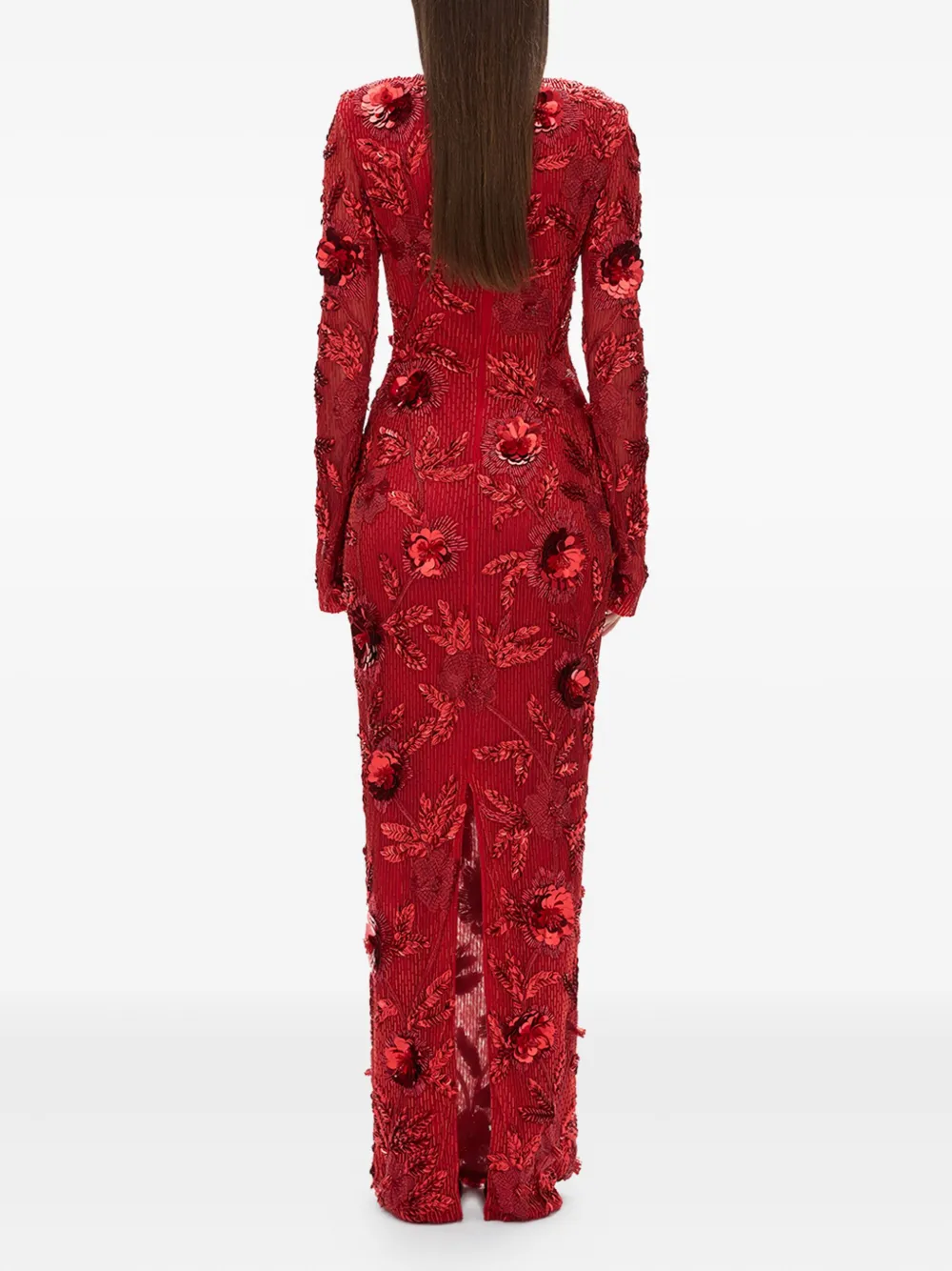 Rachel Gilbert Pierre avondjurk Rood