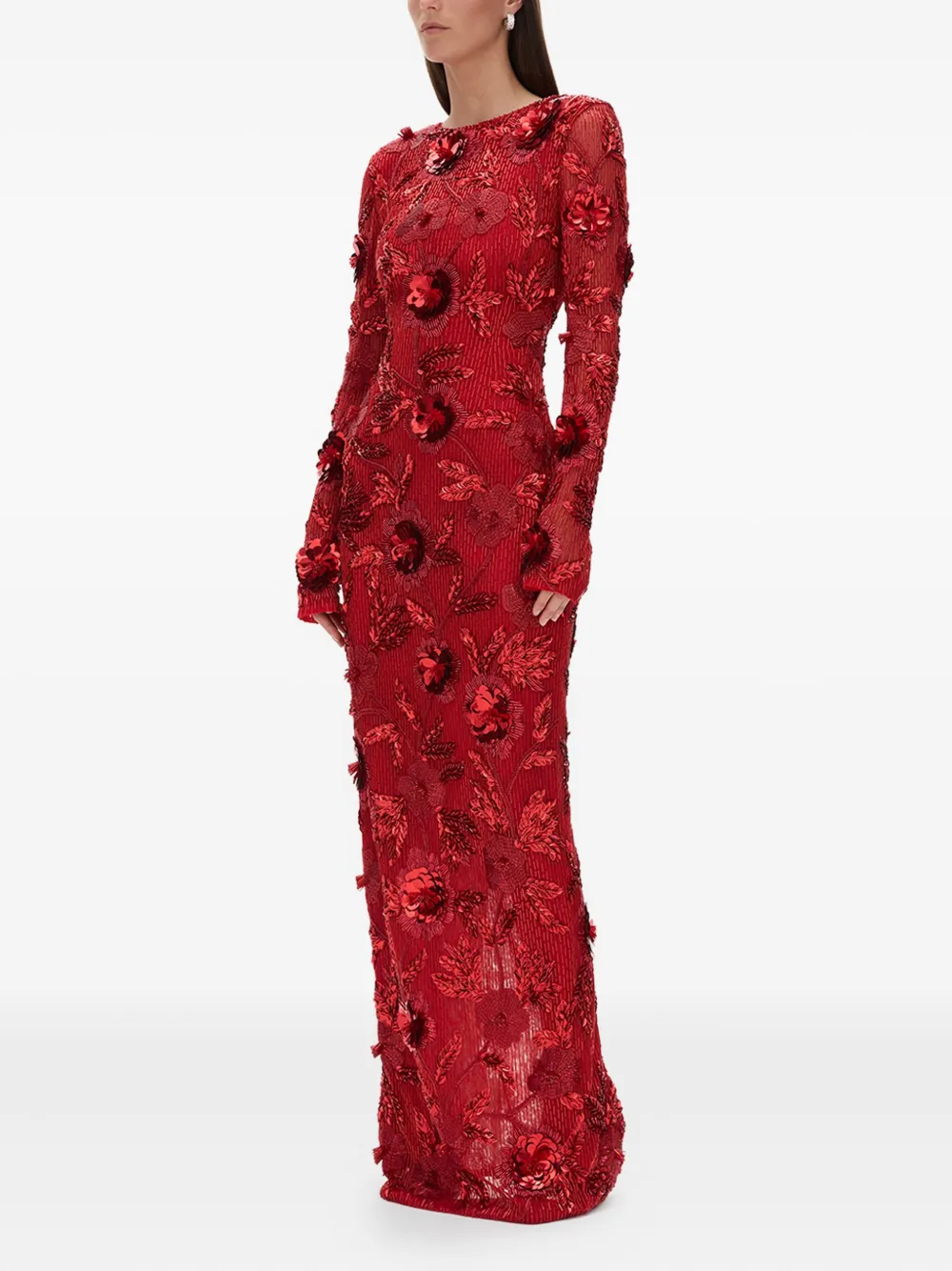 Rachel Gilbert Pierre avondjurk Rood