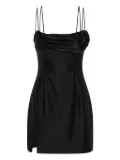 Rachel Gilbert Sawyer rose-embellished mini dress - Black