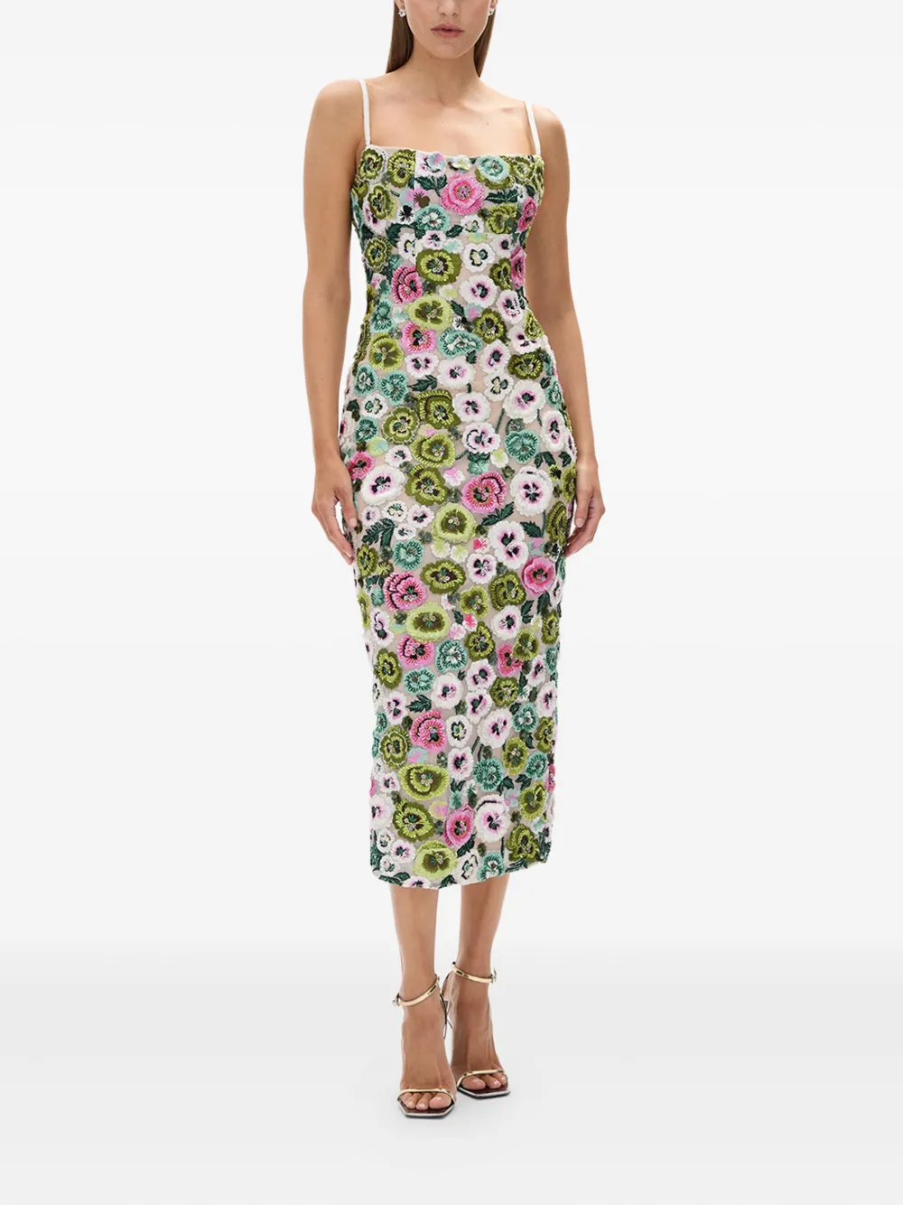 Rachel Gilbert Camden midi-jurk Groen