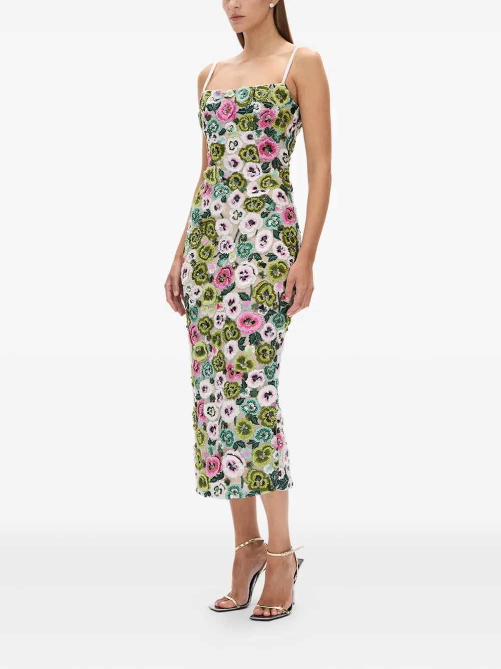 Rachel Gilbert Camden midi-jurk - Groen