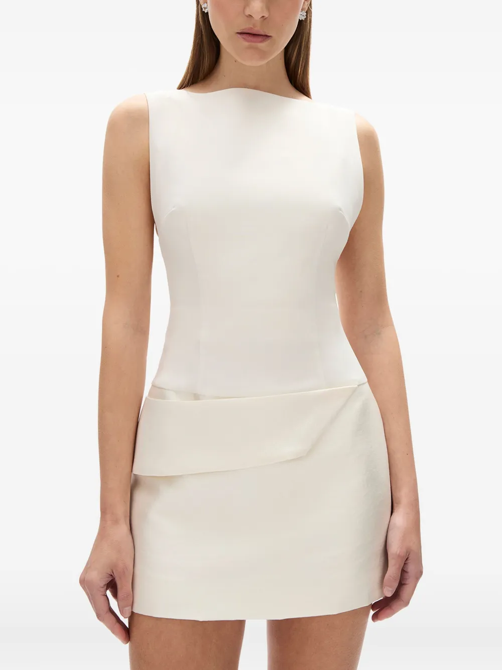 Rachel Gilbert Rikki Sleeveless Mini Dress In Neutral