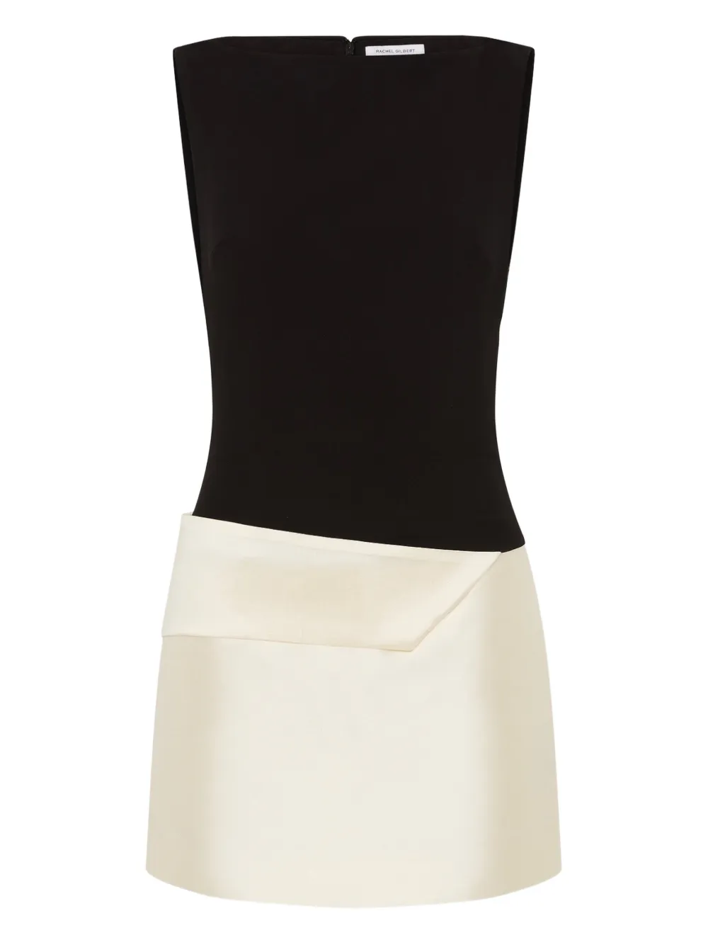 Rachel Gilbert Abito corto Rikki bicolore - Nero