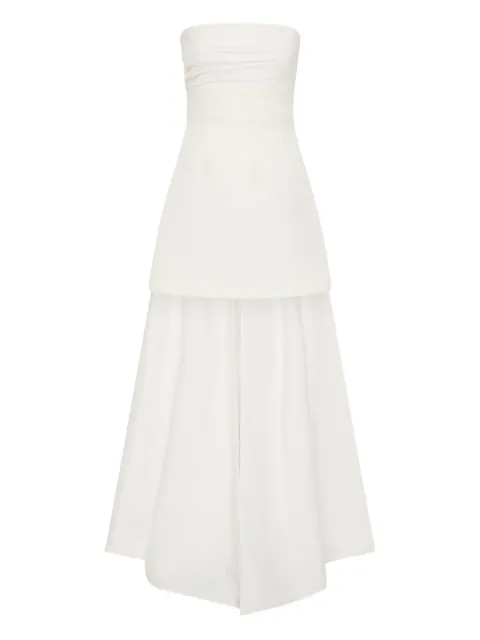 Rachel Gilbert Odette strapless pleated mini dress