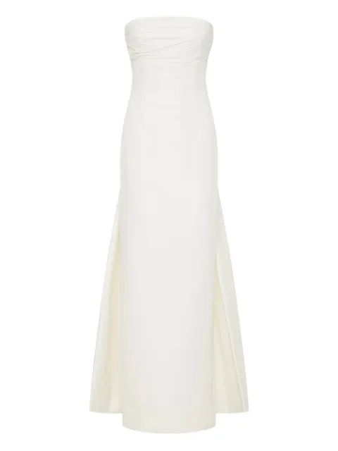 Rachel Gilbert Odette strapless pleated gown