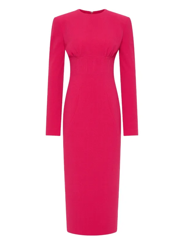 Rachel Gilbert Dover long-sleeve Maxi Dress Pink FARFETCH IN