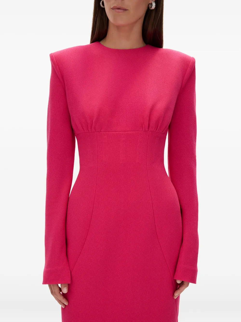 Rachel Gilbert Dover Long-sleeve Maxi Dress In Pink