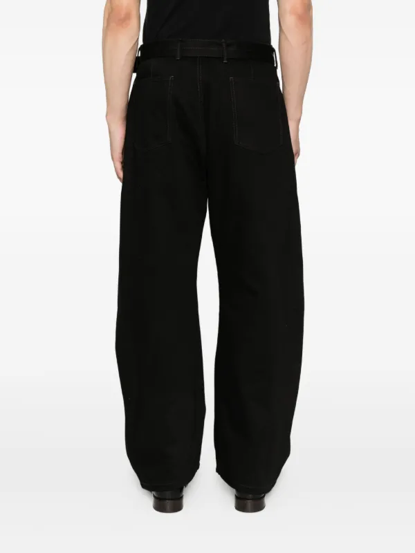 LEMAIRE Twisted Belted Jeans デニムジーンズ LEMAIRE Twisted Belted Jeans | Black | FARFETCH