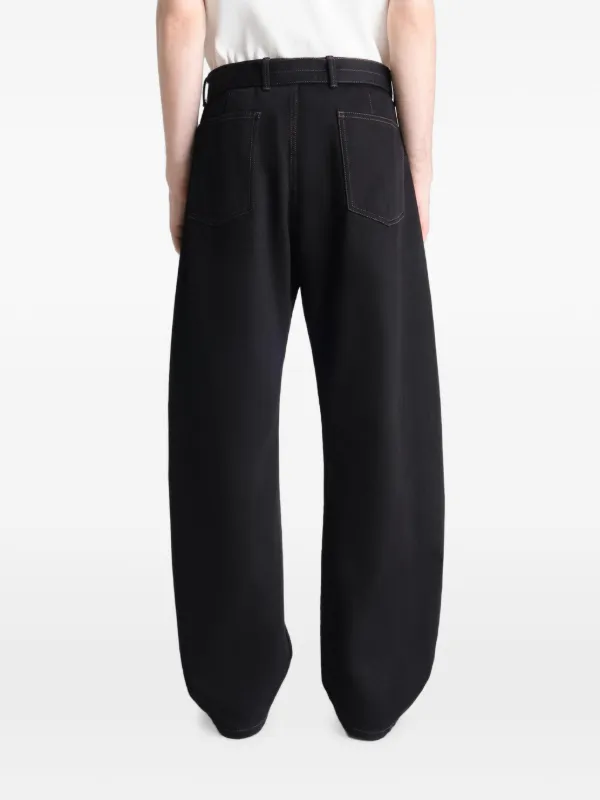 LEMAIRE Twisted Belted Jeans | Black | FARFETCH
