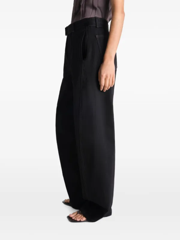 LEMAIRE Twisted Belted Jeans | Black | FARFETCH CA