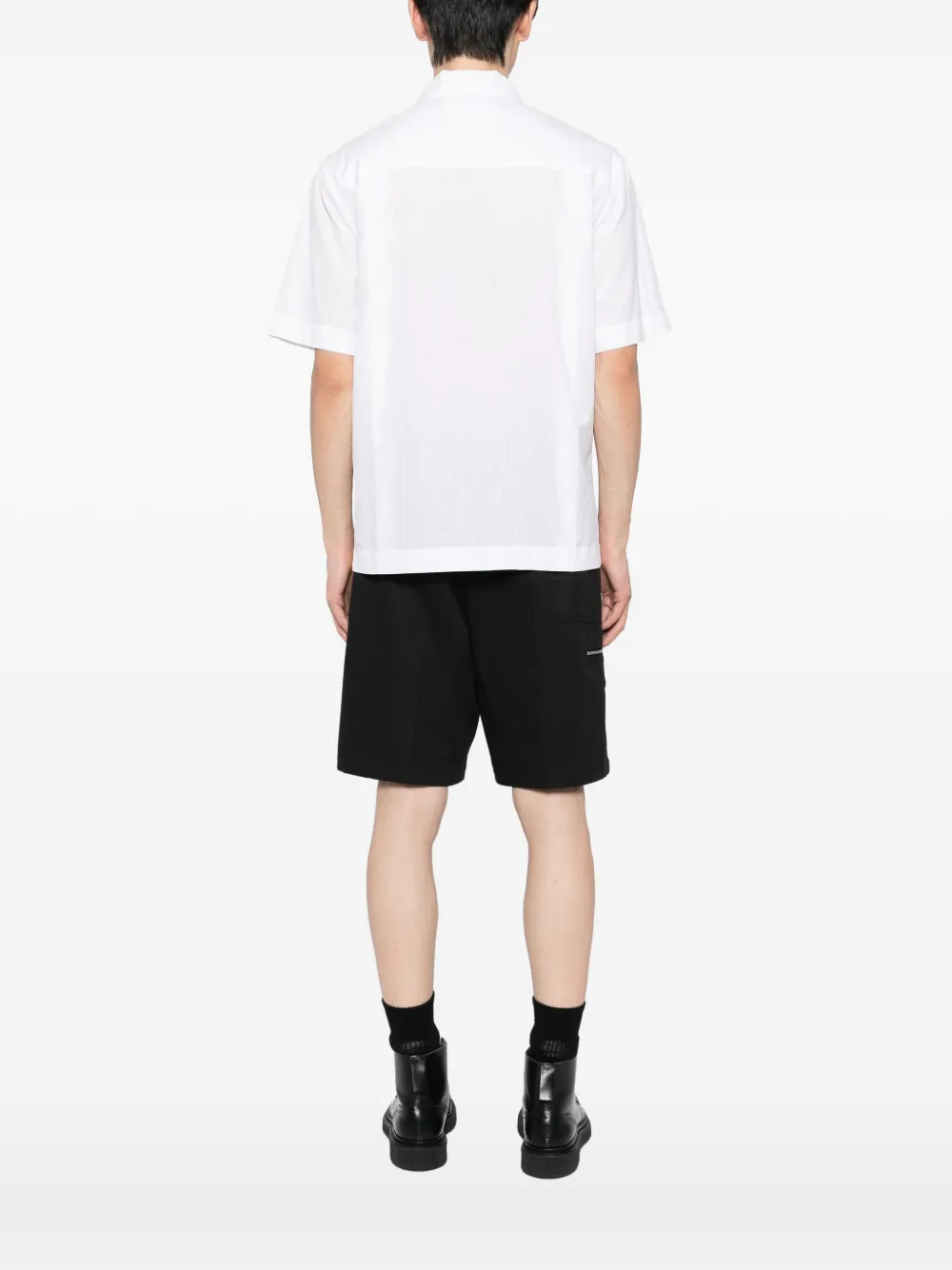 Jil Sander Geruite polotop Wit