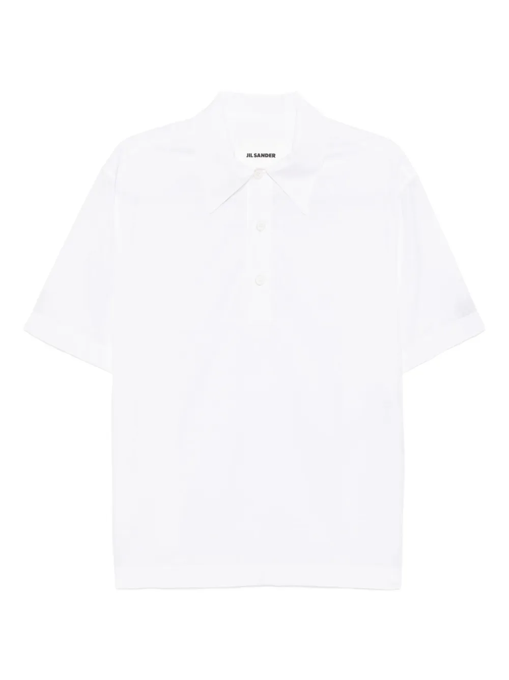 Jil Sander Geruite polotop Wit