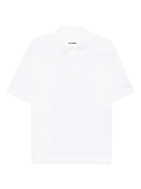 Jil Sander polo à carreaux