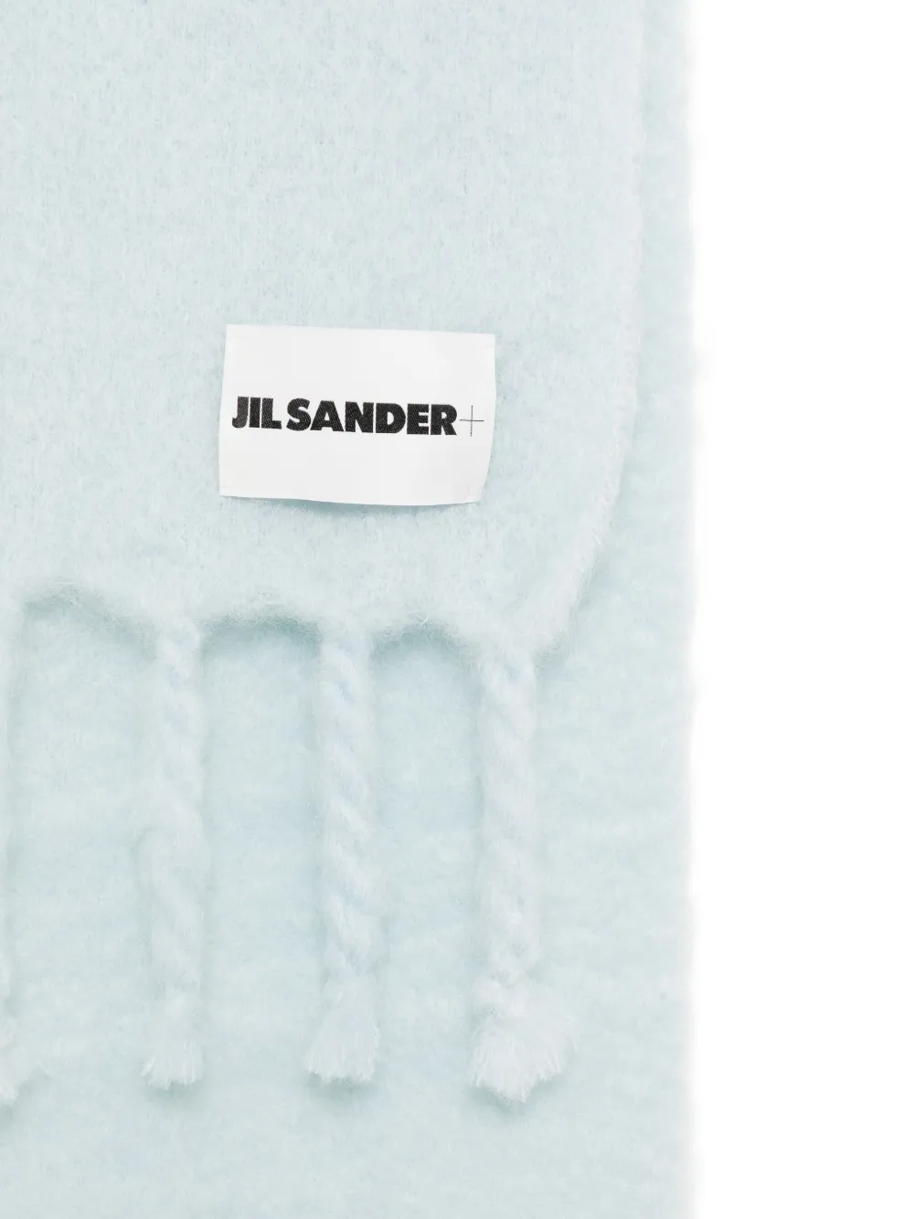 JIL SANDER+ Sjaal met logopatch Blauw