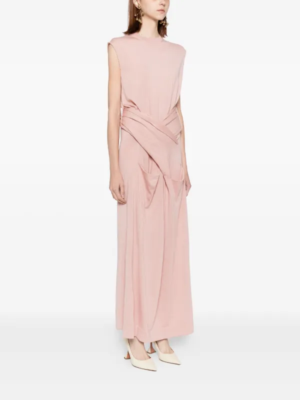 Jil Sander Draped Dress | Pink | FARFETCH Jil Sander Draped Dress | Pink | FARFETCH
