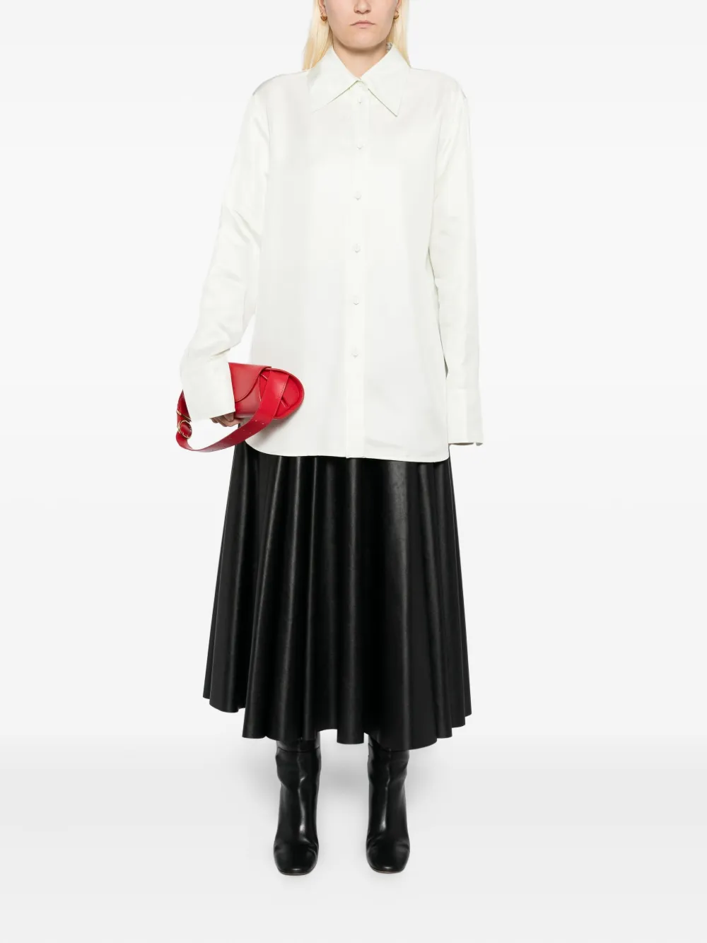 Jil Sander Flared blouse Groen