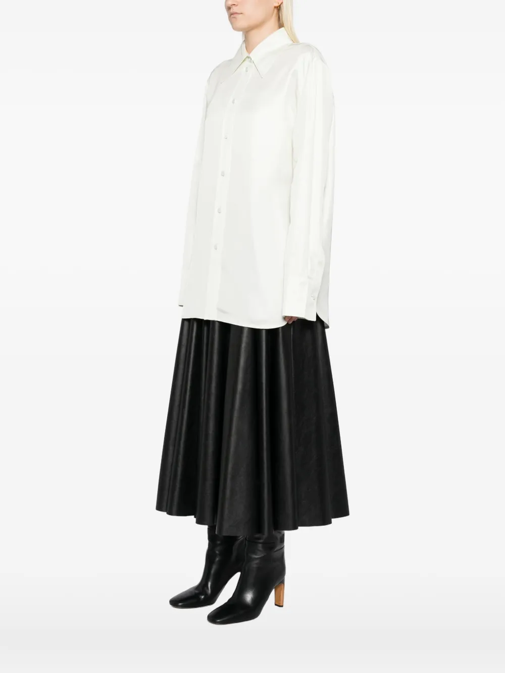 Jil Sander Flared blouse Groen