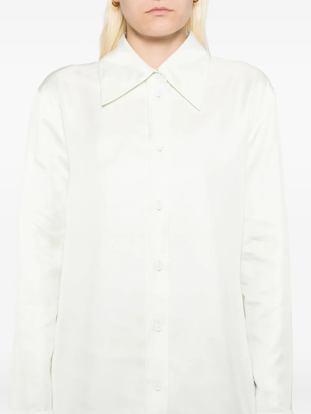 Jil Sander Flared blouse Groen