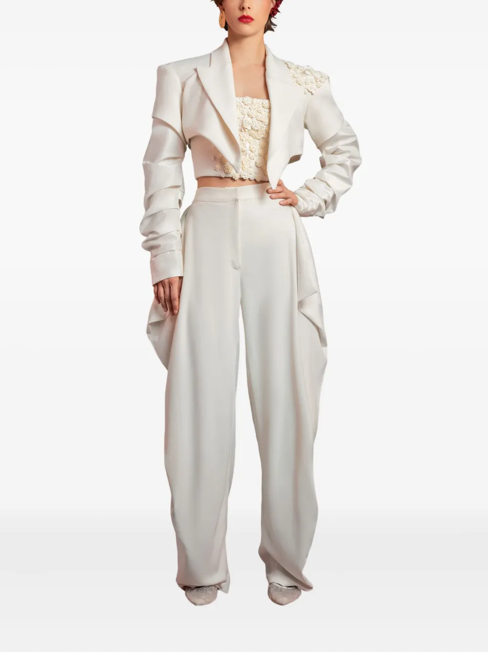 Gaby Charbachy  embellished draped jumpsuit | Full Length | Image 2