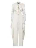 Gaby Charbachy embellished draped jumpsuit - Neutrals