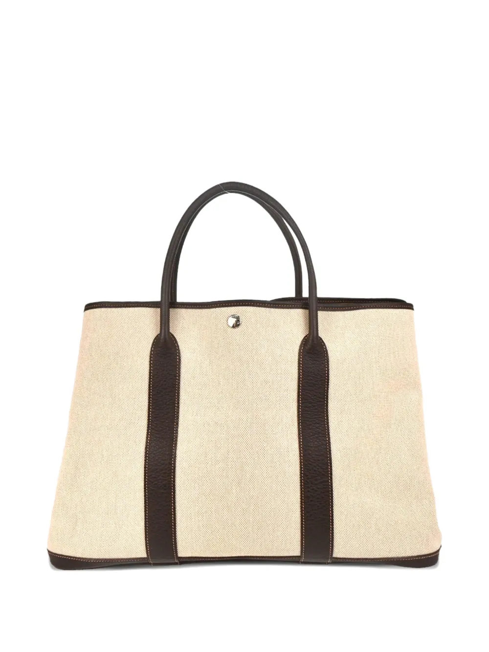 Hermès Pre-Owned 2005 トワル ガーデンパーティー ハンドバッグ - ニュートラル Hermès Pre-Owned 2005 トワル ガーデンパーティー ハンドバッグ - ニュートラル