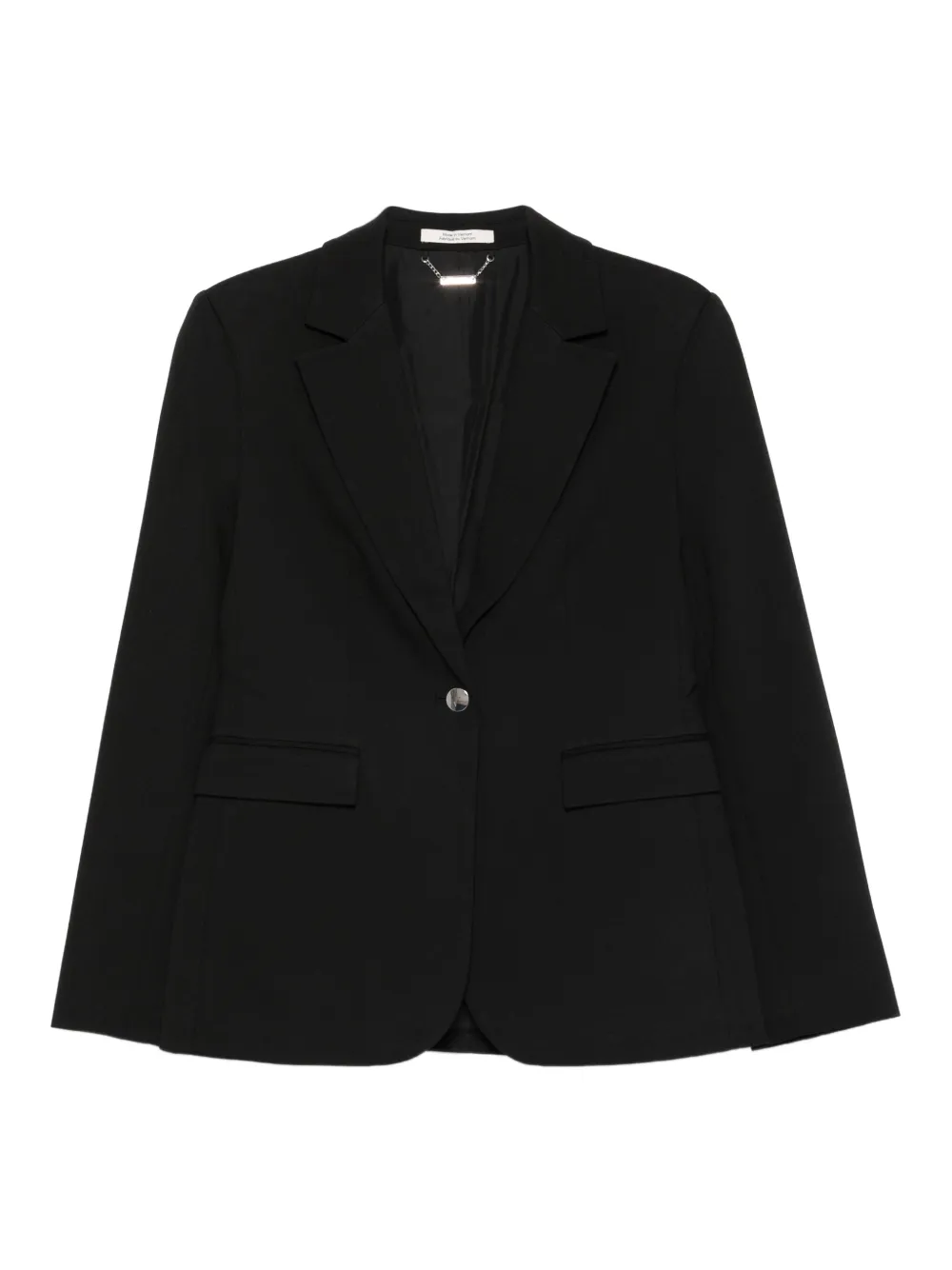 Calvin Klein ノッチドラペル シングルジャケット - ブラック Calvin Klein ノッチドラペル シングルジャケット - ブラック