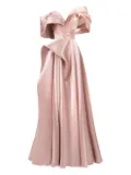 Gaby Charbachy pleated off-shoulder evening gown - Pink