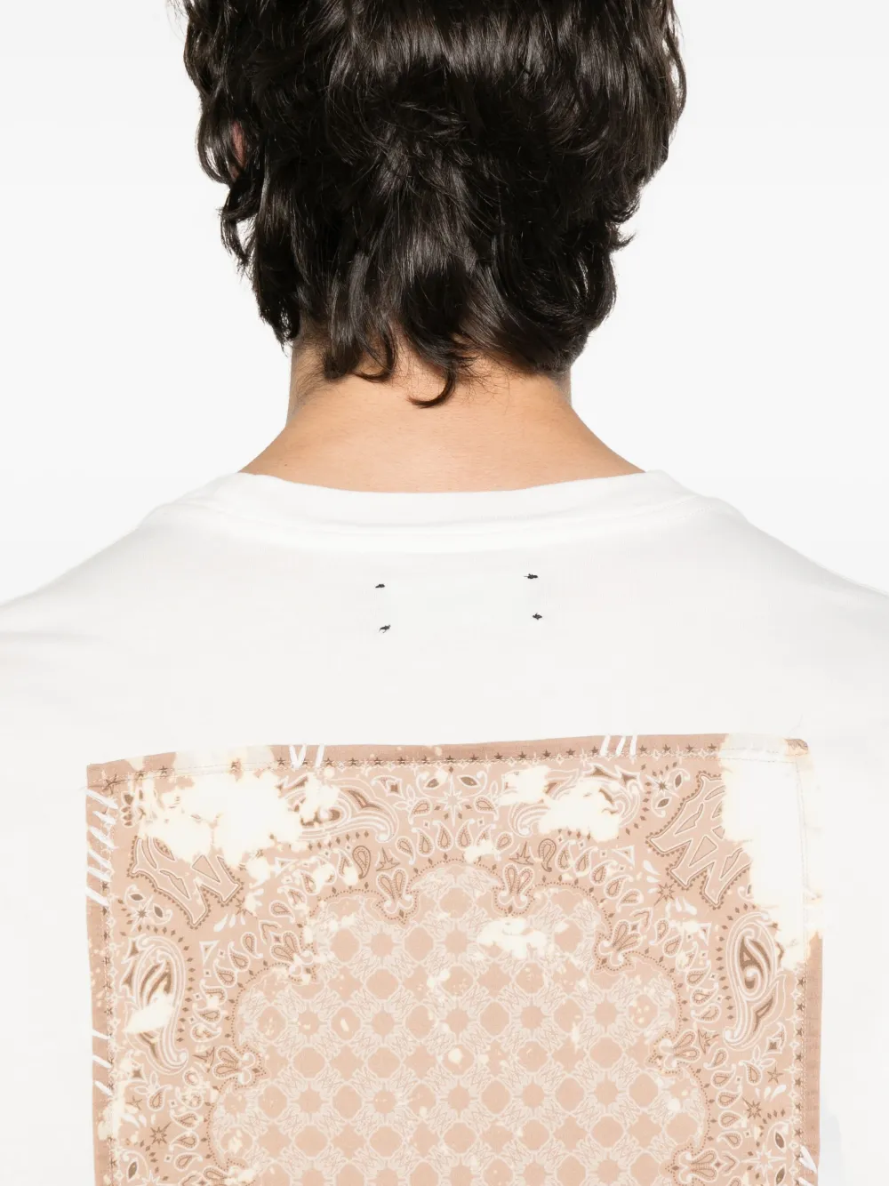 AMIRI T-shirt met ronde hals Beige