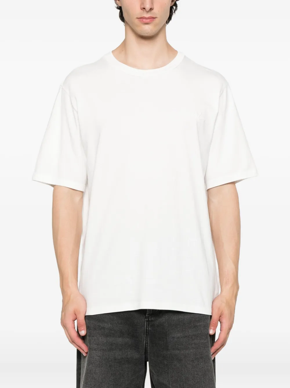 AMIRI T-shirt met ronde hals Beige