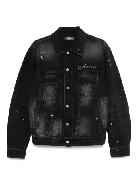 AMIRI paint-splatter denim jacket