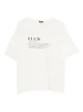 R13 definition-print T-shirt - Neutrals