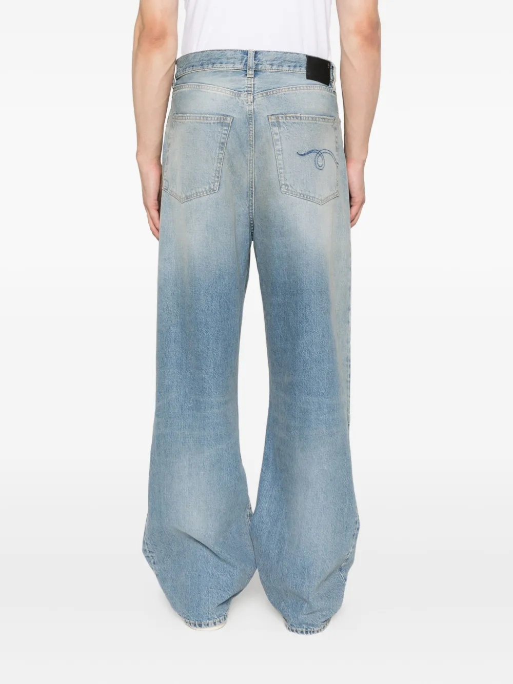 R13 faded jeans Blauw